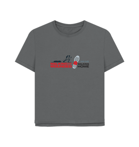 Slate Grey Walking Home Women's T-Shirt