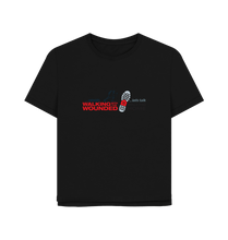 Load image into Gallery viewer, Black Walking Home Women&#39;s T-Shirt
