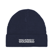 Load image into Gallery viewer, Navy WWTW Embroidered Beanie
