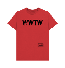 Load image into Gallery viewer, Red Printed T-shirt
