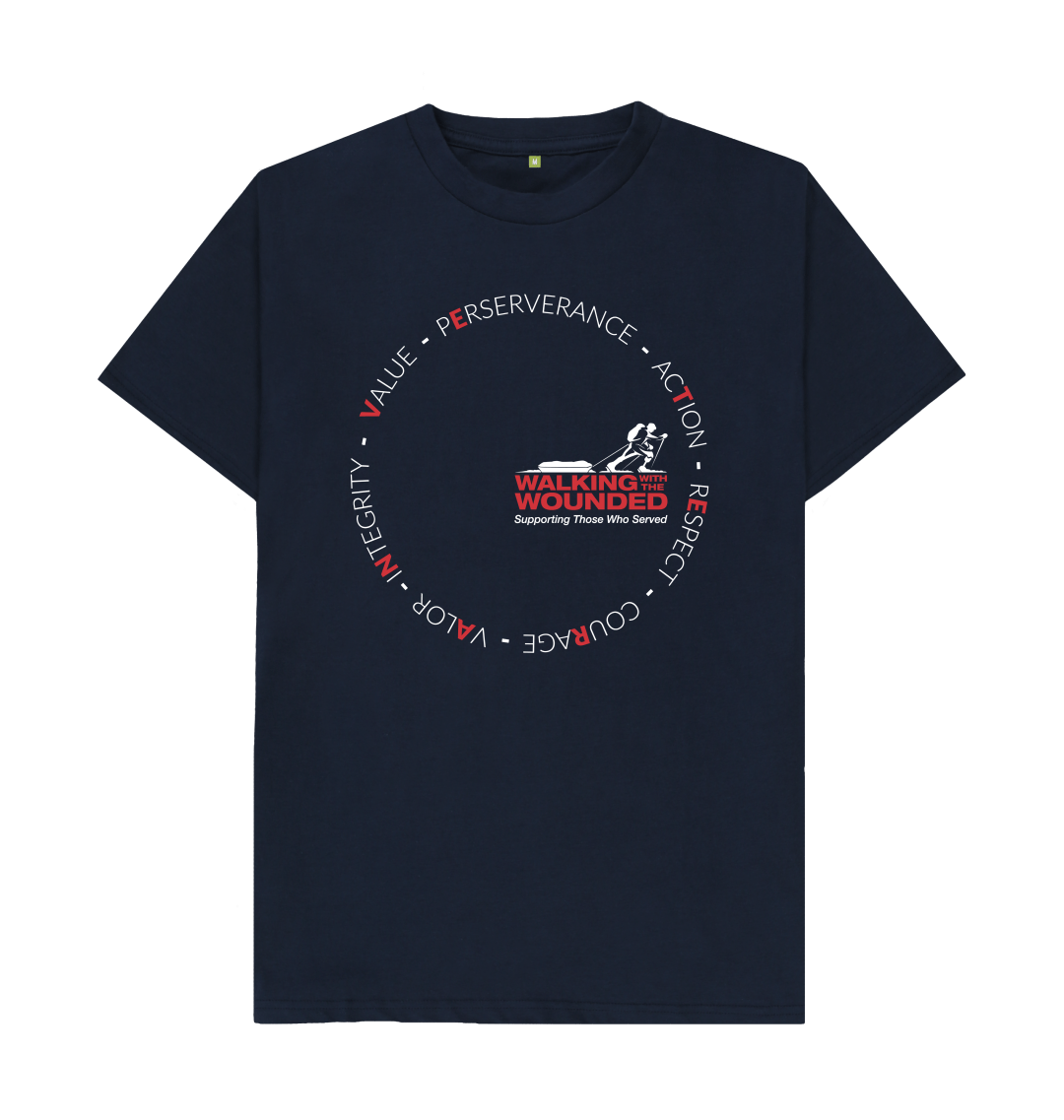 Navy Blue Printed T-shirt