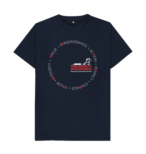 Navy Blue Printed T-shirt