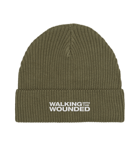 Khaki WWTW Embroidered Beanie