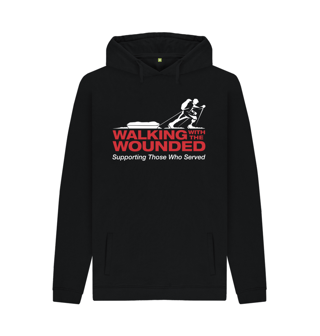 Black Printed Hoody