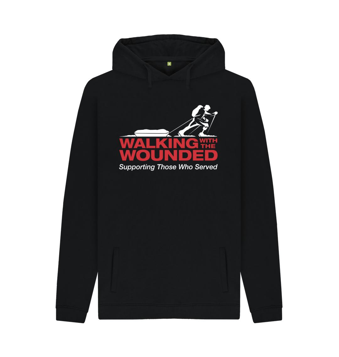 Black Printed Hoody