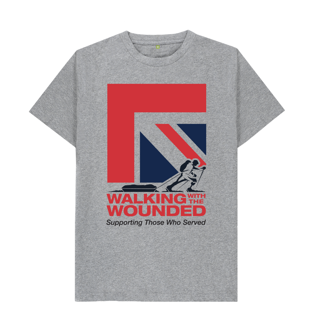 Athletic Grey Printed T-shirt