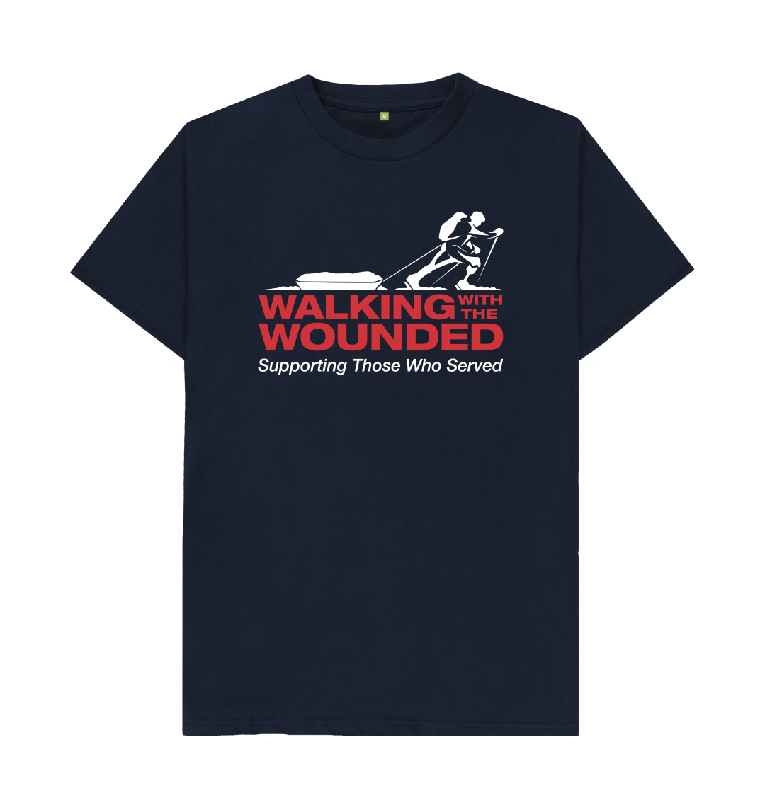 Navy Blue Printed T-shirt