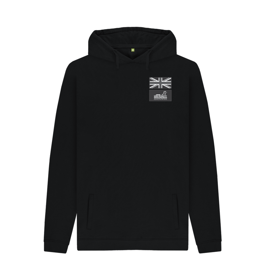 Black Printed Hoody