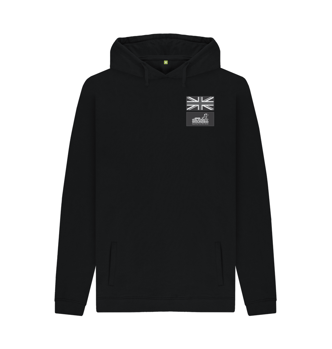 Black Printed Hoody