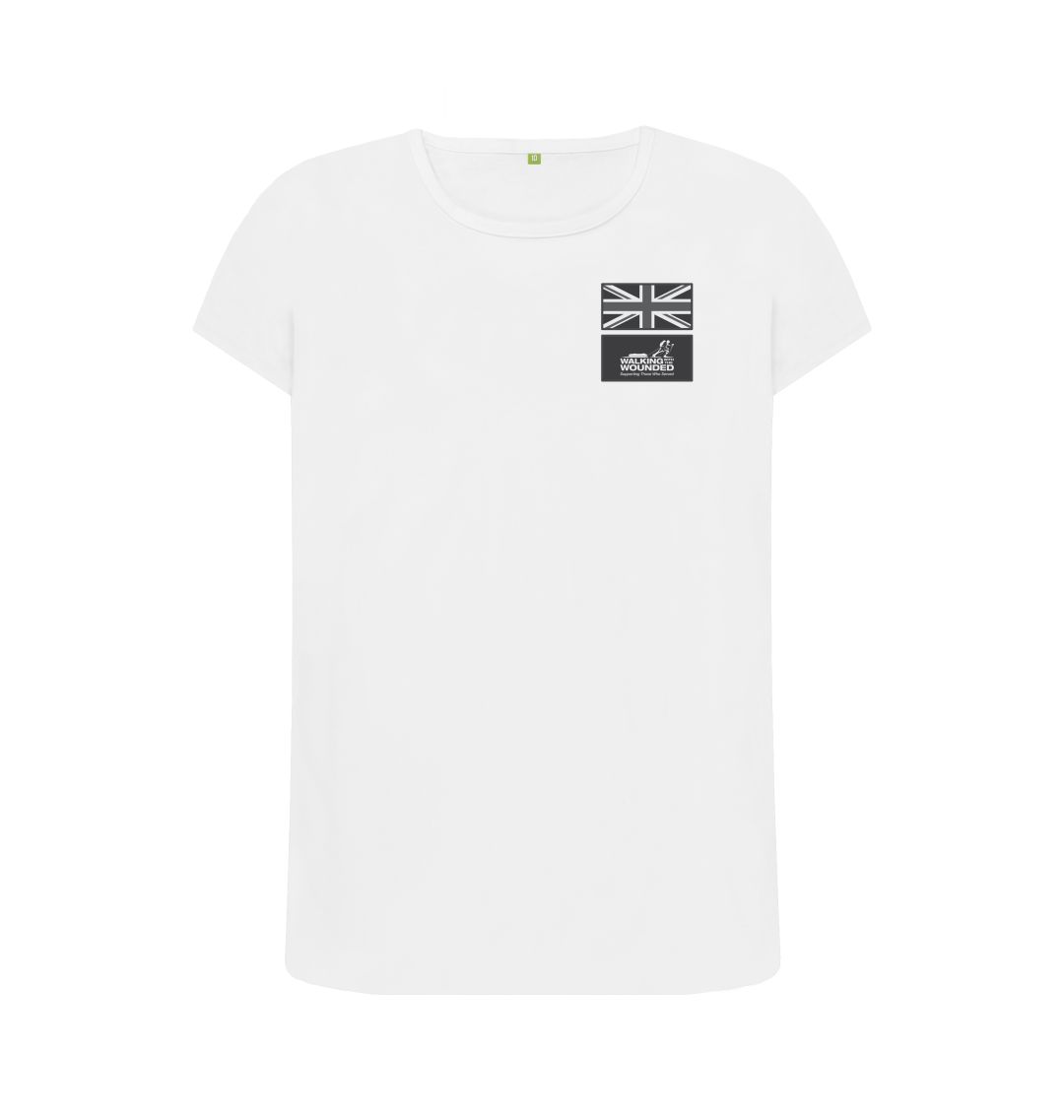White Union Jack Patches Top