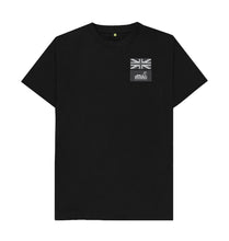 Load image into Gallery viewer, Black Union Jack Patches T-shirt
