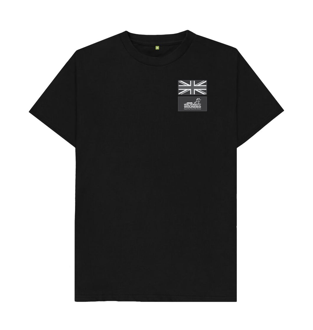 Black Union Jack Patches T-shirt