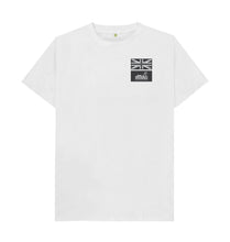Load image into Gallery viewer, White Union Jack Patches T-shirt
