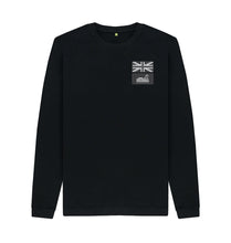 Load image into Gallery viewer, Black Union Jack Patches Sweater
