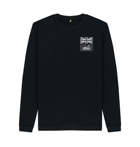 Black Union Jack Patches Sweater