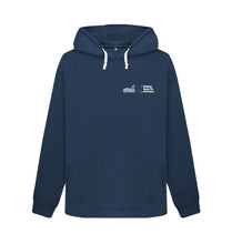 Load image into Gallery viewer, Navy Blue WHFC Logo Women&#39;s Hoody
