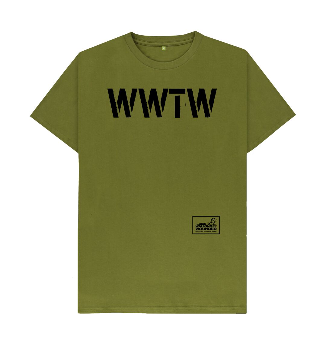 Moss Green WWTW Stencil T-shirt