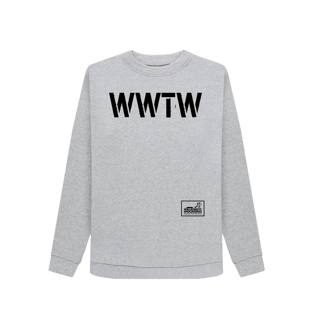 Light Heather WWTW Stencil Jumper
