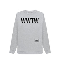 Load image into Gallery viewer, Light Heather WWTW Stencil Jumper
