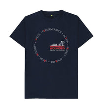 Load image into Gallery viewer, Navy Blue Veteran Circle T-shirt

