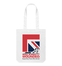 Load image into Gallery viewer, White WWTW Union Jack Tote Bag
