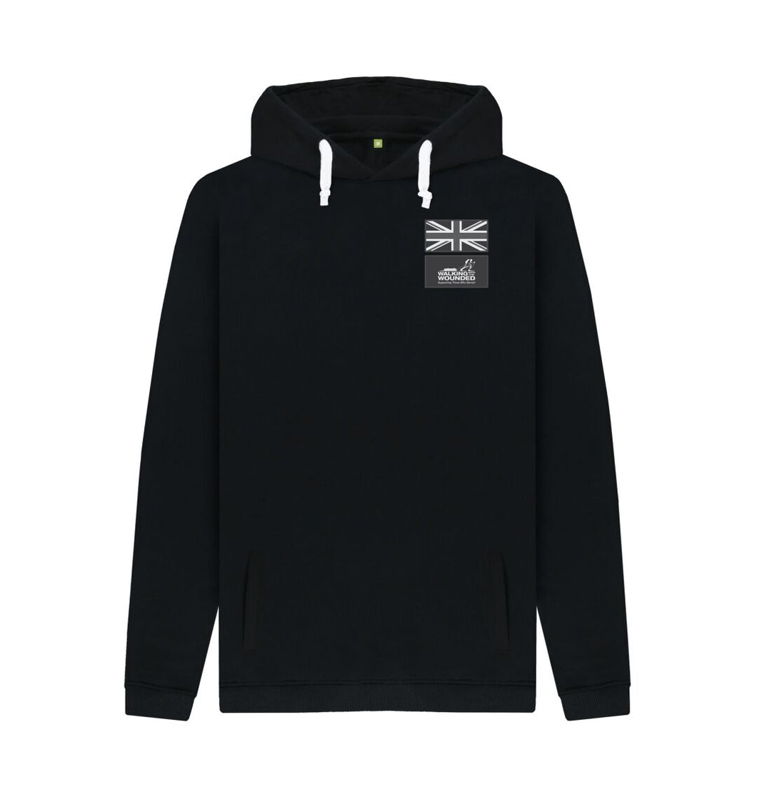 Black Union Jack Patches Hoody
