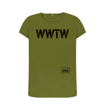 Load image into Gallery viewer, Moss Green WWTW Stencil Top
