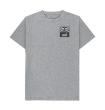 Load image into Gallery viewer, Athletic Grey Union Jack Patches T-shirt
