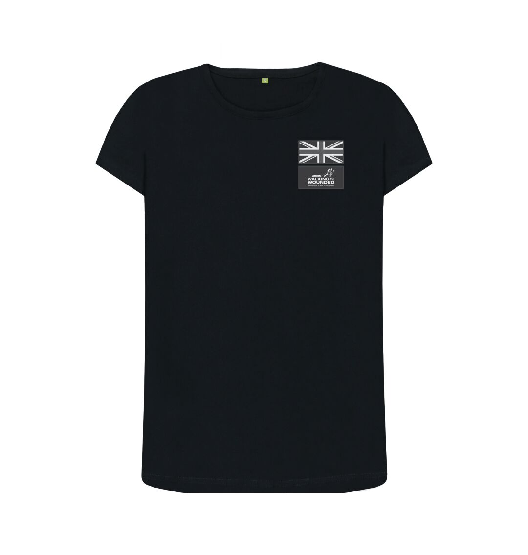 Black Union Jack Patches Top